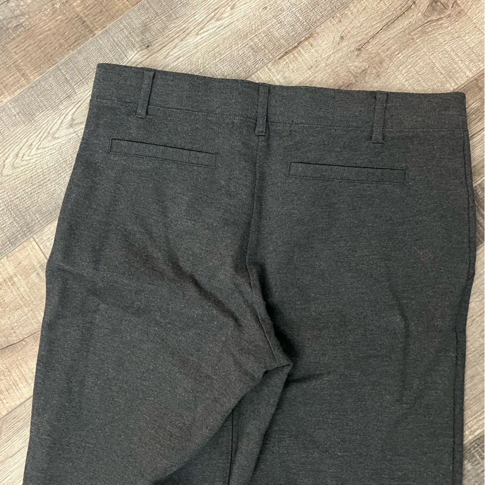 Quince Women's Charcoal Straight Leg pull on pants sz XS EUC - Picture 3 of 6